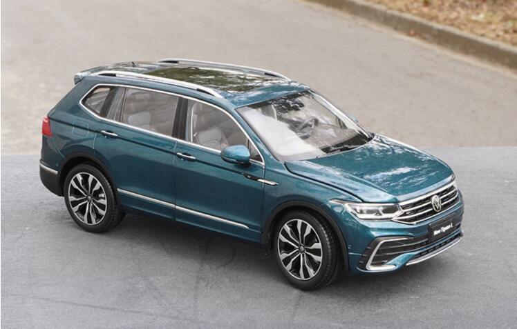 Original factory 1:18 SAIC Volkswagen VW new TIGUAN L 2022 alloy car model for gift, collection, toys