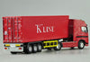 1:50 Scale Red-Black Diecast Volvo Semi Truck Model