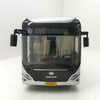 Original factory 1:43 Shanghai Wanxiang Black Kingbox new energy pure electric diecast bus model for gift, collection