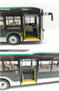 Original factory 1:43 Shanghai Wanxiang Black Kingbox new energy pure electric diecast bus model for gift, collection