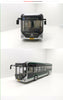 Original factory 1:43 Shanghai Wanxiang Black Kingbox new energy pure electric diecast bus model for gift, collection