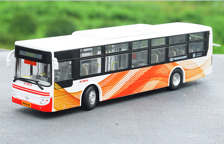 Original factory 1:50 Wanxiang Dayu Diecast city bus model for gift, toys, collection