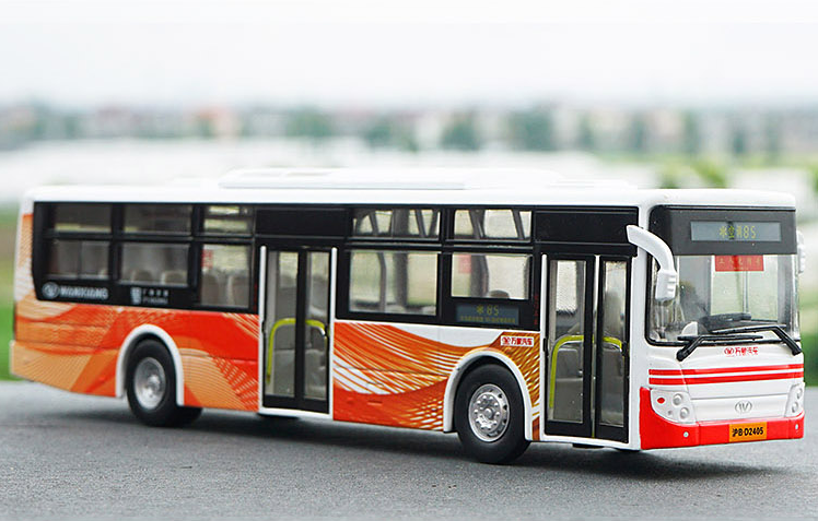 Original factory 1:50 Wanxiang Dayu Diecast city bus model for gift, toys, collection