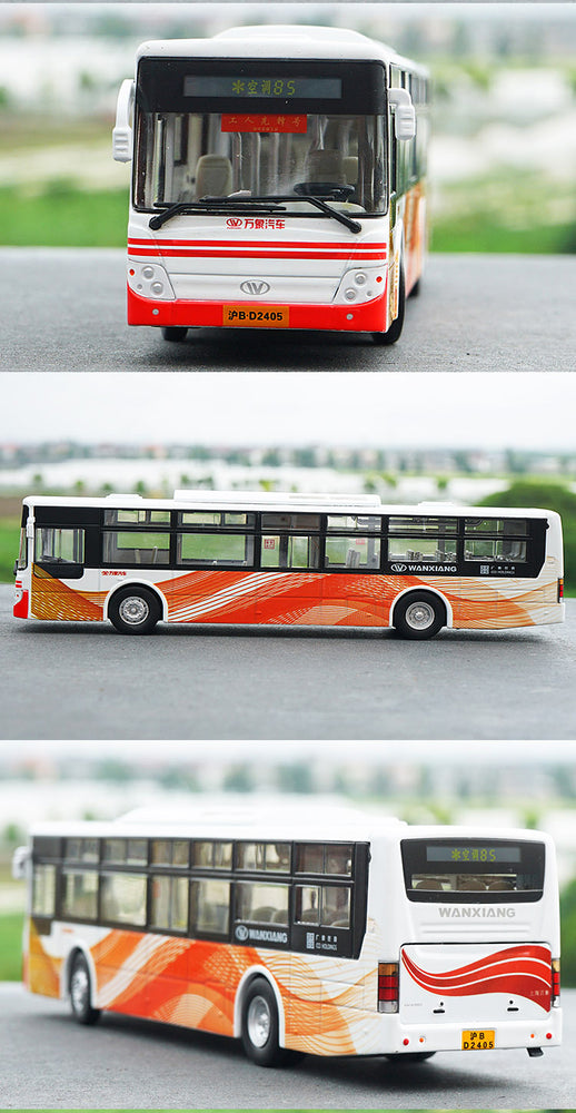 Original factory 1:50 Wanxiang Dayu Diecast city bus model for gift, toys, collection