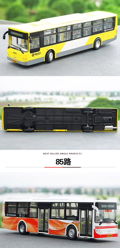 Original factory 1:50 Wanxiang Dayu Diecast city bus model for gift, toys, collection