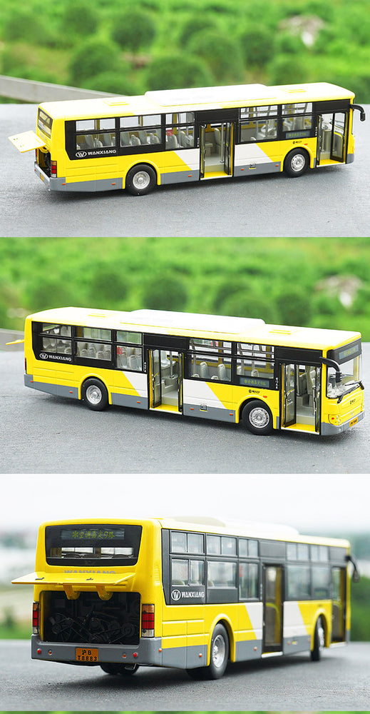 Original factory 1:50 Wanxiang Dayu Diecast city bus model for gift, toys, collection