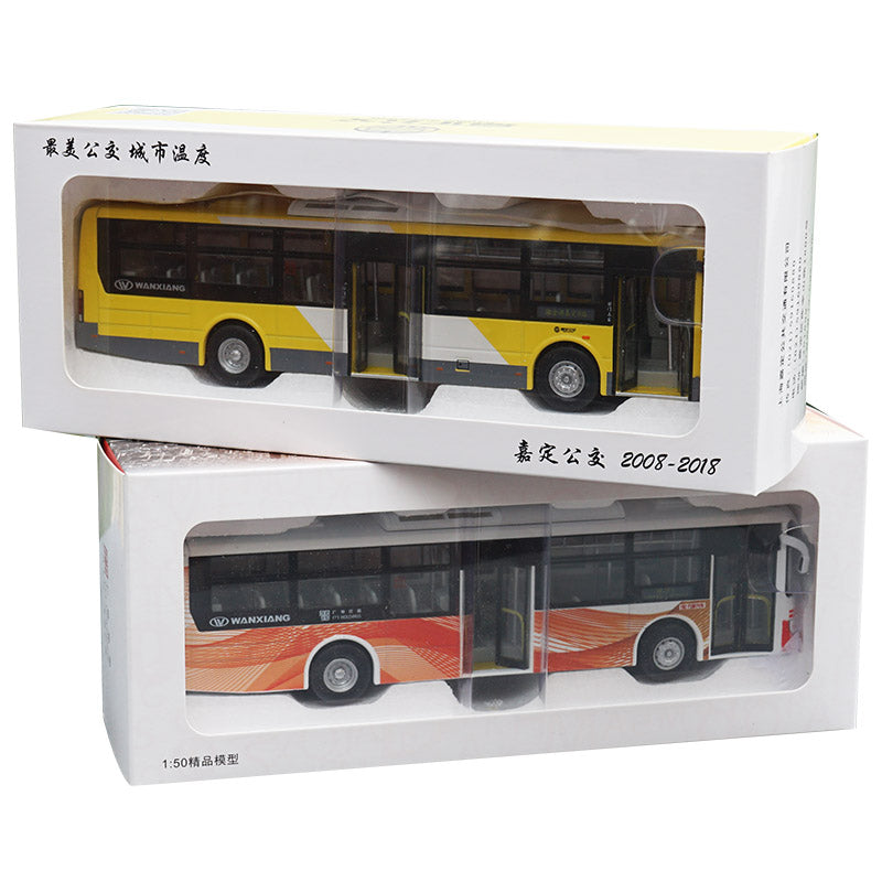 Original factory 1:50 Wanxiang Dayu Diecast city bus model for gift, toys, collection