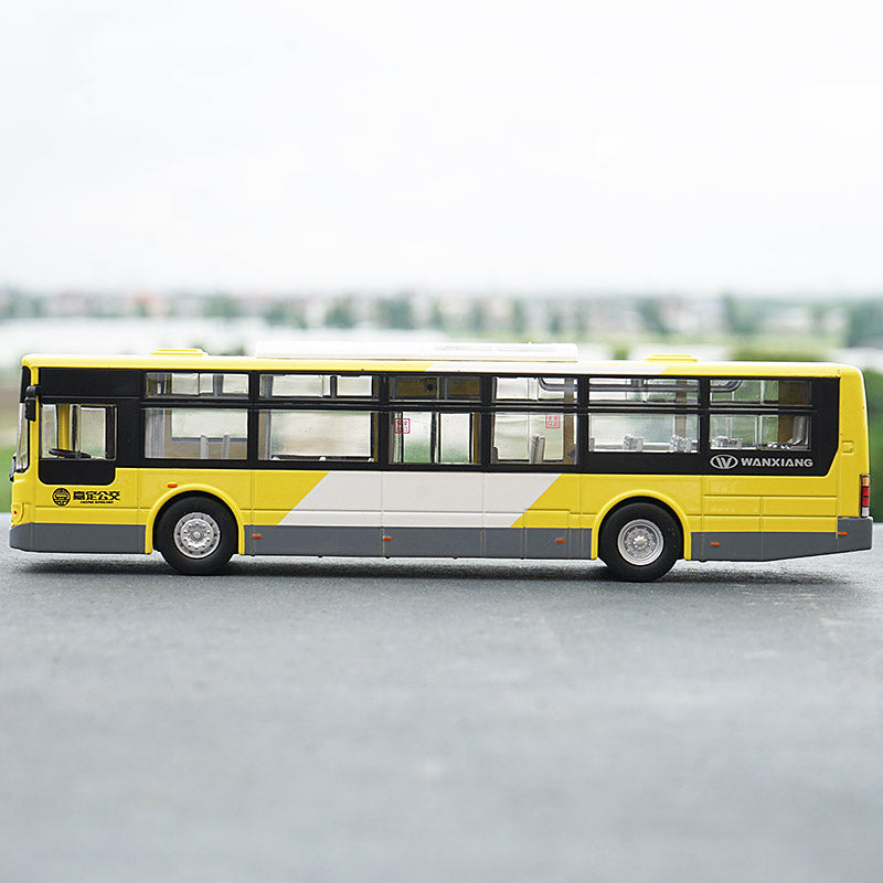 Original factory 1:50 Wanxiang Dayu Diecast city bus model for gift, toys, collection