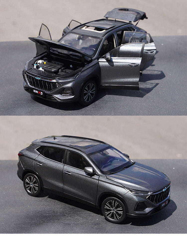 Original factory Changan 1:18 Auchan X5 Black/Grey/Red diecast SUV car model for gift, collection