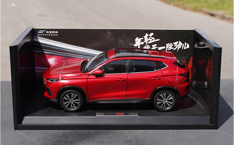 Original factory Changan 1:18 Auchan X5 Black/Grey/Red diecast SUV car model for gift, collection