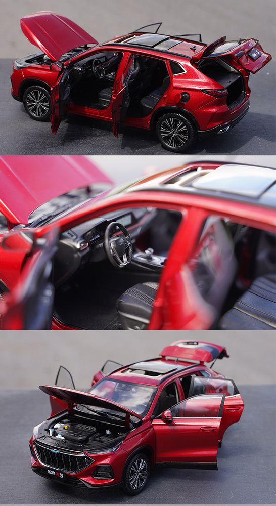 Original factory Changan 1:18 Auchan X5 Black/Grey/Red diecast SUV car model for gift, collection