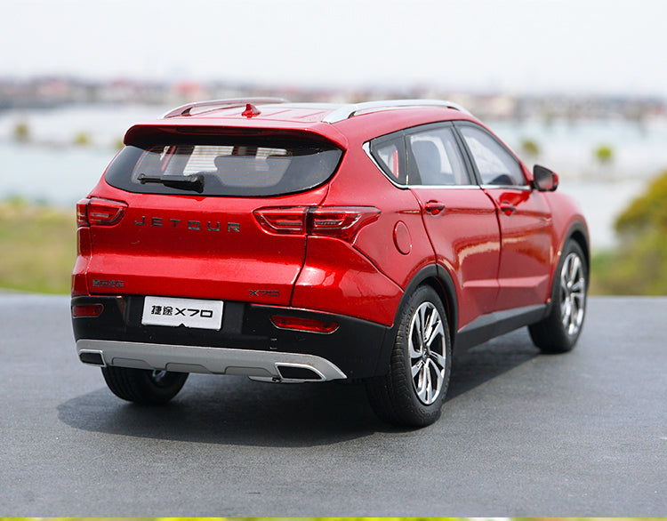 Original factory collectible 1:18 Chery JETOUR X70 simulation zinc alloy diecast SUV car model for promotional gift