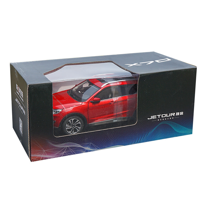 Original factory collectible 1:18 Chery JETOUR X70 simulation zinc alloy diecast SUV car model for promotional gift