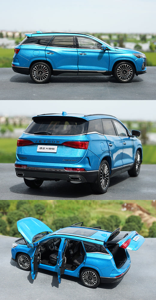 Original factory authentic 1:18 Chery JETOUR X95 diecast high simulation alloy SUV car model