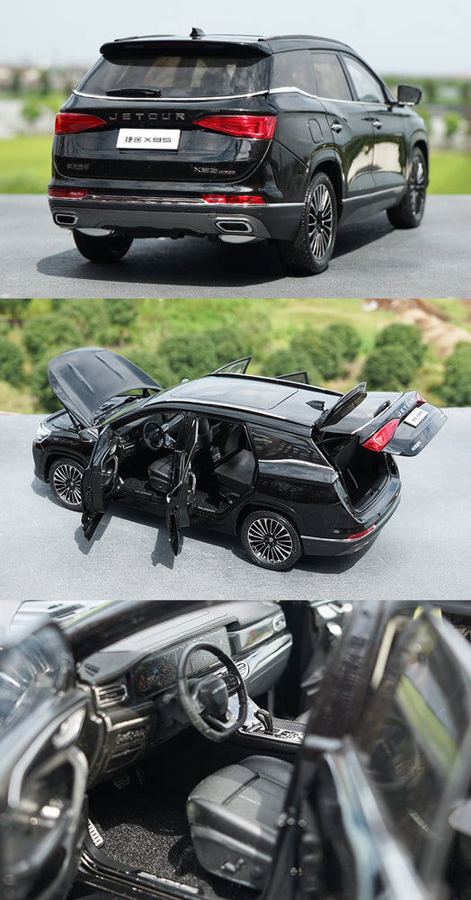 Original factory authentic 1:18 Chery JETOUR X95 diecast high simulation alloy SUV car model