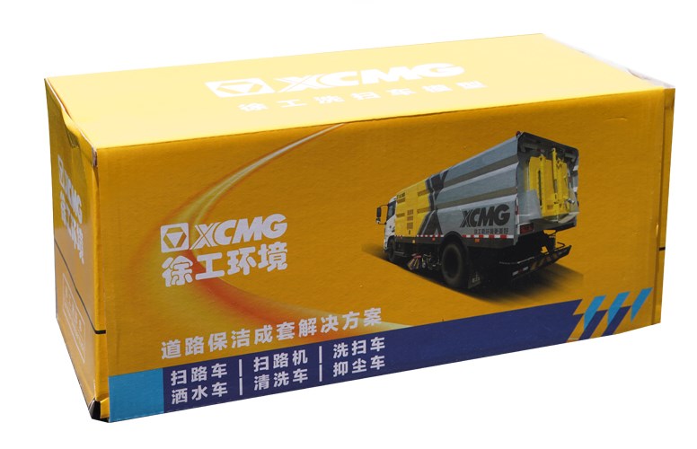 Original factory Dongfeng Tianjin 1:35 Diecast XCMG Cleaning sweeper truck alloy weeper-washer vehicle model for gift
