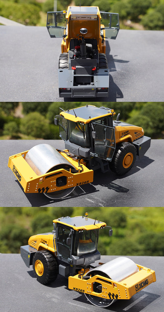 Original factory 1:25 XCMG XS265 Diecast roadroller alloy metal model for gift, toy