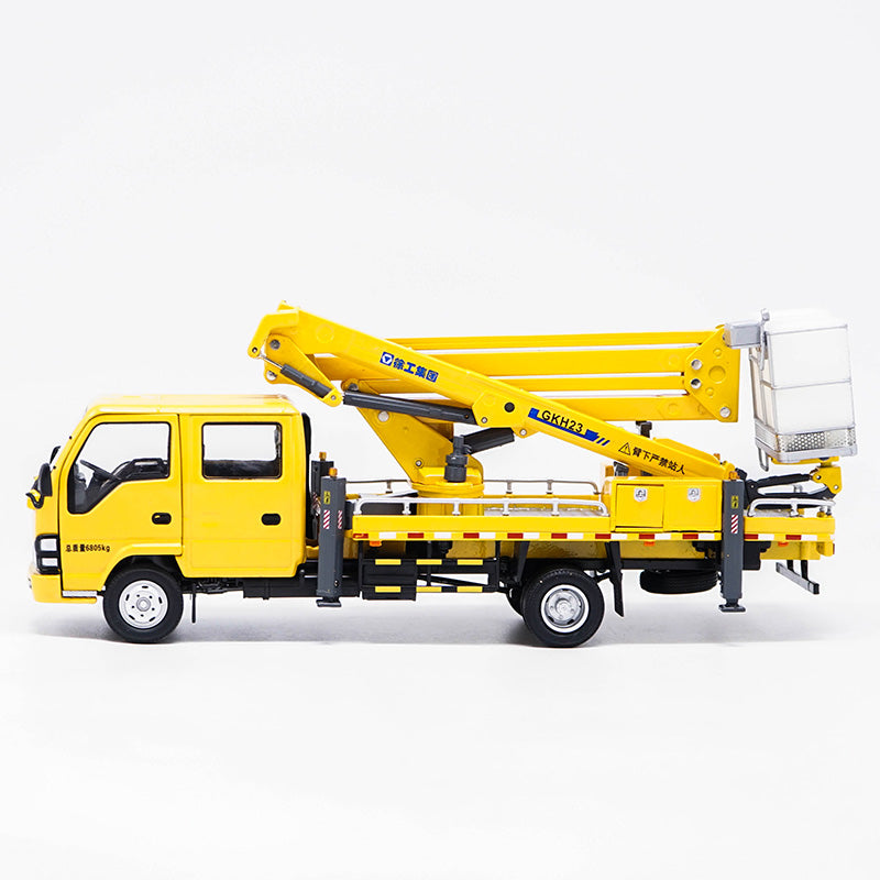 1:35 XCMG lorry-mounted crane model   Folding arm crane model, XCMG  climbing machine metal model