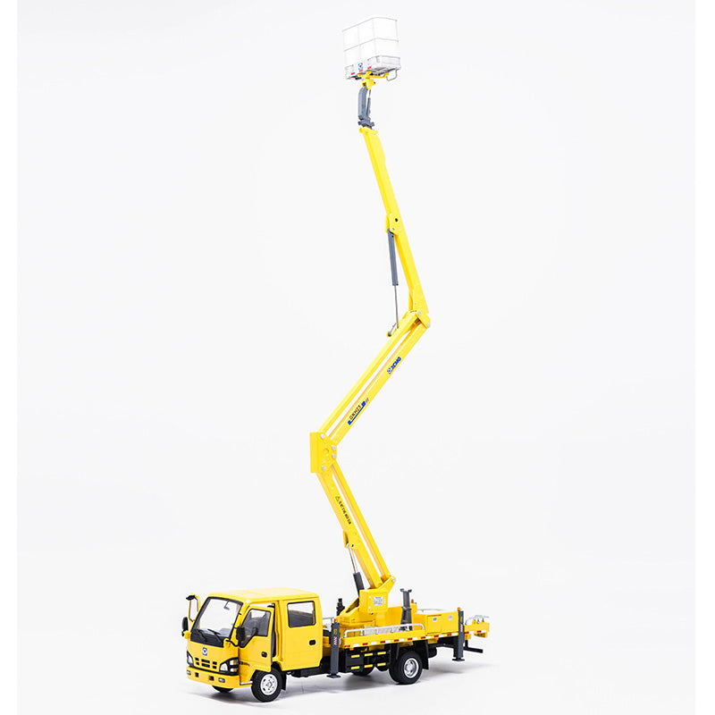 1:35 XCMG lorry-mounted crane model   Folding arm crane model, XCMG  climbing machine metal model