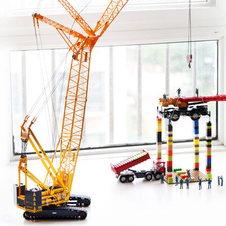 1/50 Scale Model XCMG QUY300 Crawler Crane Construction machinery Diecast Model