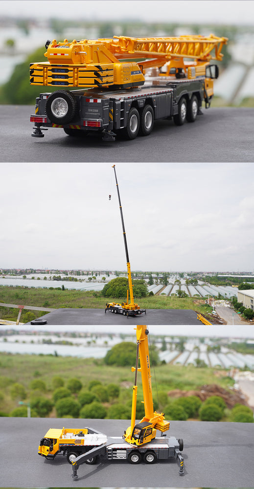 1:50 Xcmg Xct75 75ton Mobile Heavy Crane Metal Truck Model Alloy crane engineering model