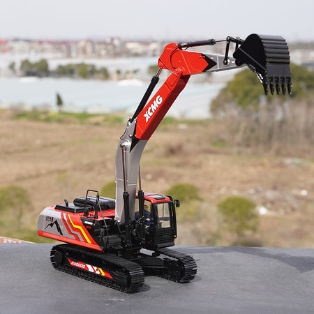 1:30 XCMG XE380DK Large diecast excavator Scale model alloy engineering digger model for gift, toys