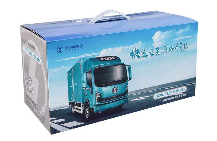 Original factory Shaanxi Shacman 1:24 Diecast Xuande Wing 9 Light van truck model for gift, collection