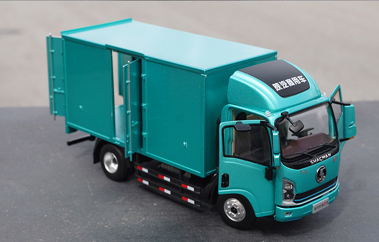 Original factory Shaanxi Shacman 1:24 Diecast Xuande Wing 9 Light van truck model for gift, collection