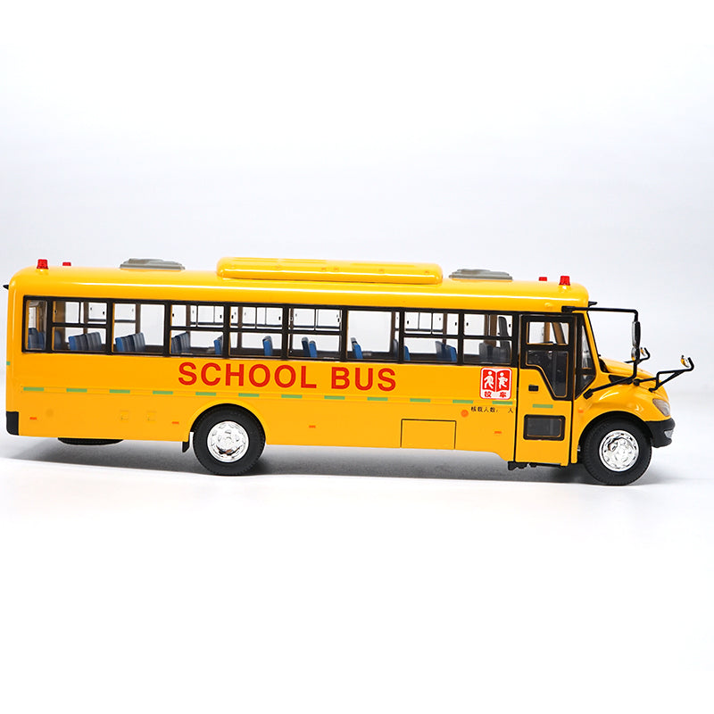 Yellow 1:42 Scale Die-Cast YuTong ZK6109DX School diecast Bus Model with fast shipping