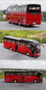 Original factory 1:36 zhongtong super Bus H12 red diecast alloy bus model for gift, collection