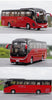 Original factory 1:36 zhongtong super Bus H12 red diecast alloy bus model for gift, collection