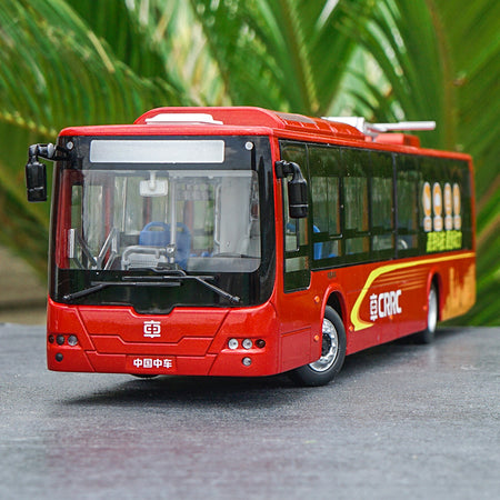 Zinc alloy Classic 1:42 China CRRC Hunan CRRC bus model with small gift
