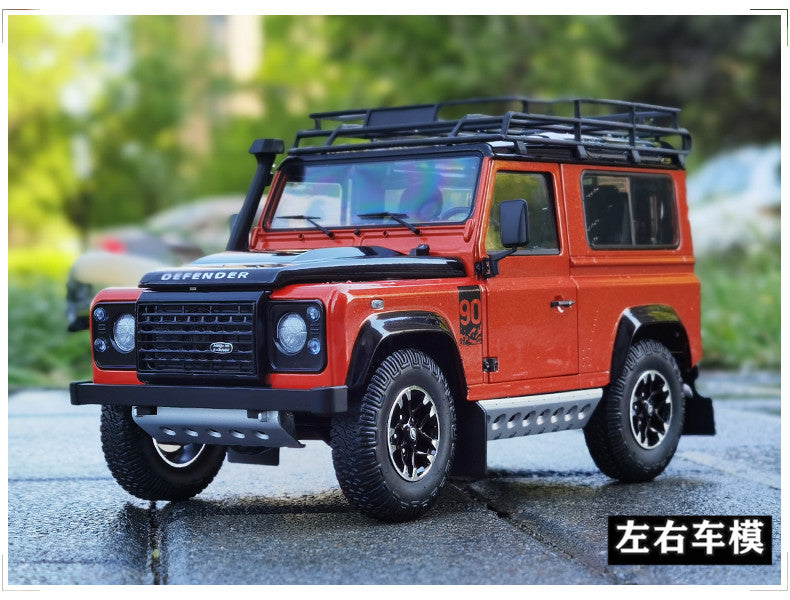 Original factory authentic 1:18 Kyosho Land Rover Defender 90 Short Axle Edition diecast SUV car model for collection,gift