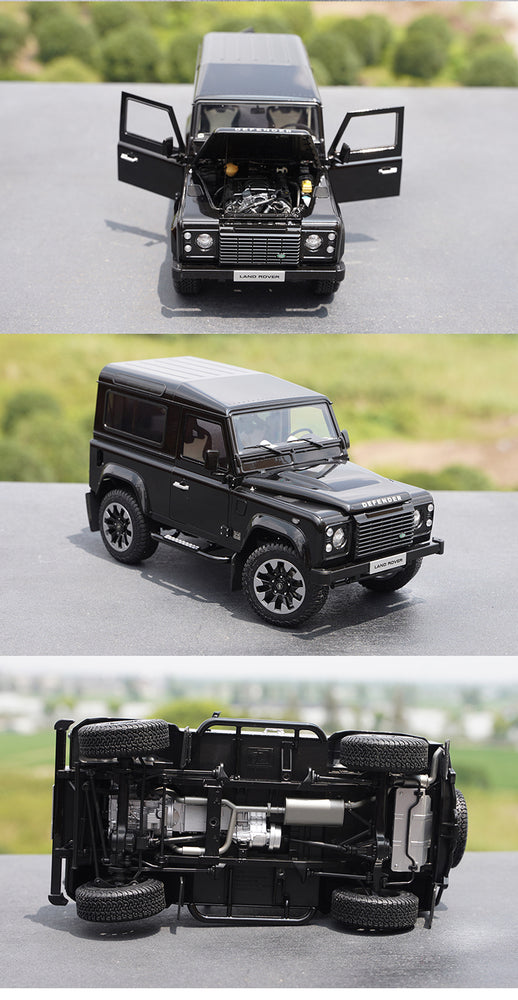 1:18 LCD Land Rover Defender 90 Works V8 70th Edition diecast alloy toy scale car model for gift, collection