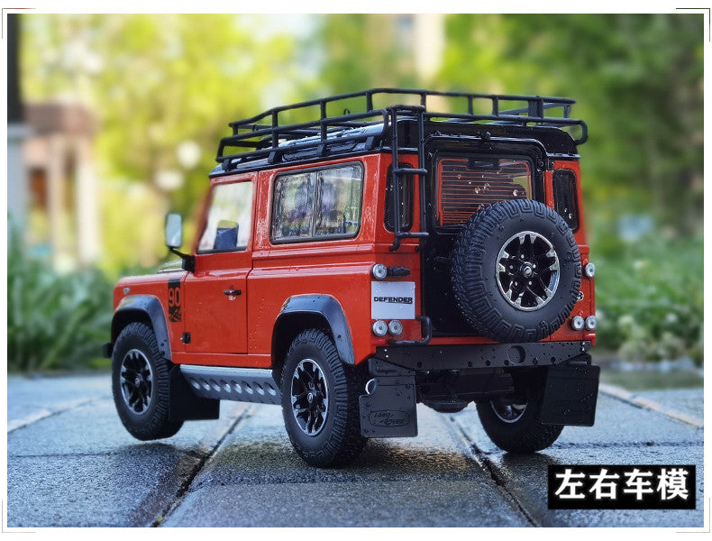 Original factory authentic 1:18 Kyosho Land Rover Defender 90 Short Axle Edition diecast SUV car model for collection,gift