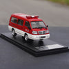 Original factory Southeast Deli 1:43 Red diecast firetruck simulation alloy car model for gift, toys