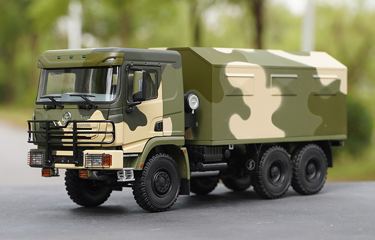 Original factory 1:24 Shanxi Auto Military Vehicle X3000 diecast military truck model Dongfeng 5B DF-5B Missile carrier military alloy model