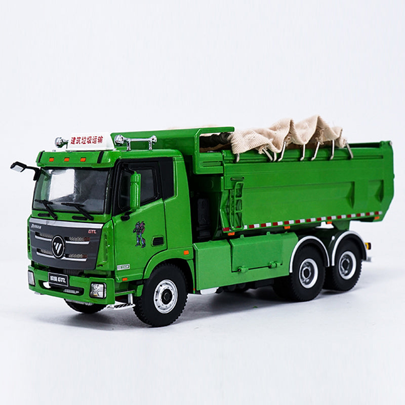 Original Authorized Authentic 1:36 Foton Daimler Auman GTL dump truck model Diecast toy dumper model for Christmas gift,collection