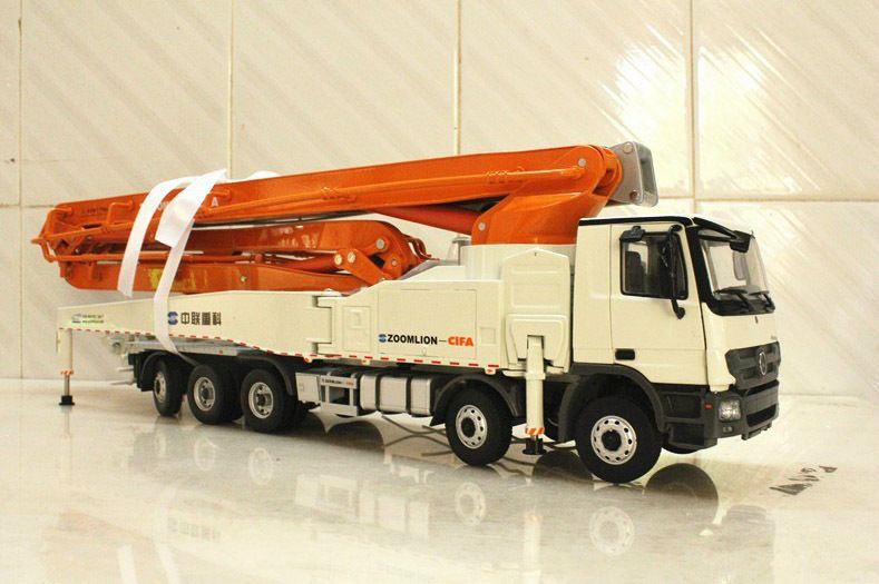 Original Authorized Authentic 1:38 Scania Truck Tractor Zoomlion 64X-6RZ Concrete Pump Truck DieCast Toy Model for Christmas gift,collection