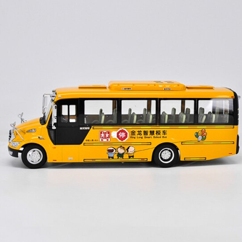 1:38 zinc alloy golden dragon School Bus XMQ6900BSD Bus miniature Model with small gift