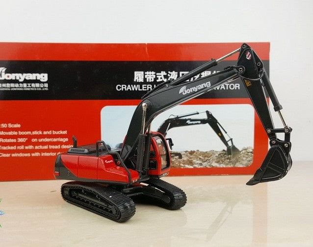 High quality collectible 1:50 jonyang crawler-type excavator Construction machinery model for Christmas gift