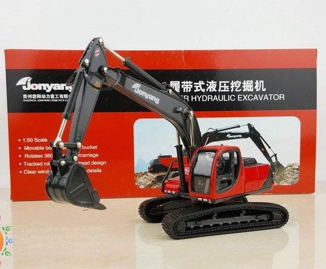 High quality collectible 1:50 jonyang crawler-type excavator Construction machinery model for Christmas gift