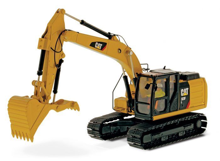 DM85924 1/50 Cat 323f L Hydraulic Excavator With Thumb Diecast Toy Model