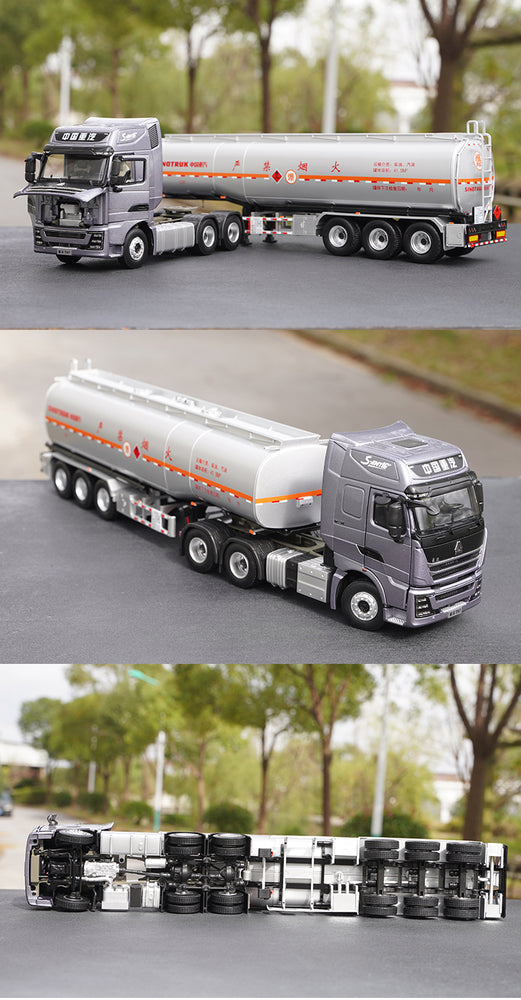 Original factory 1:36 sinotruk HOWO Brand new TH7 diecast container truck model for gift, collection, toy